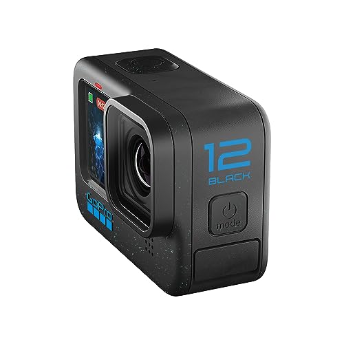 GoPro HERO12 Black – wasserdichte Action-Kamera mit 5,3K60 Ultra HD-Video, 27 MP Fotos, HDR, 1/1,9-Zoll-Bildsensor, Live-Streaming, Webcam, Stabilisierung