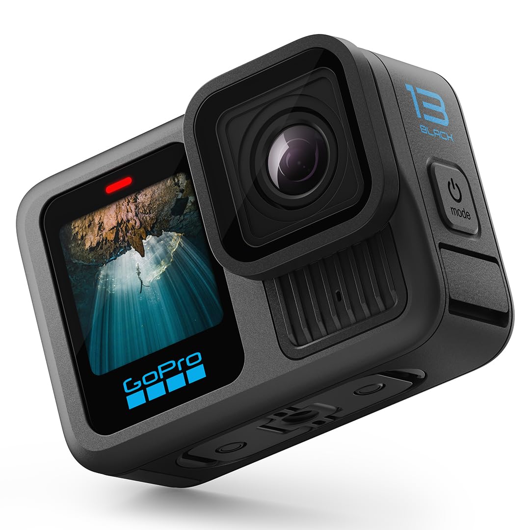 GoPro HERO13 Black – wasserdichte Actionkamera mit 5,3K60-Video, 27MP-Foto + Kompatibilität mit Objektiven der HB-Serie