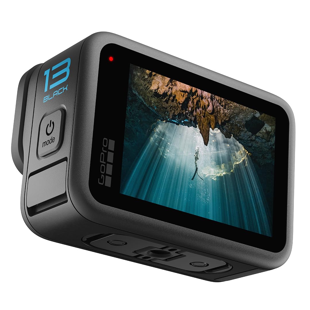GoPro HERO13 Black – wasserdichte Actionkamera mit 5,3K60-Video, 27MP-Foto + Kompatibilität mit Objektiven der HB-Serie