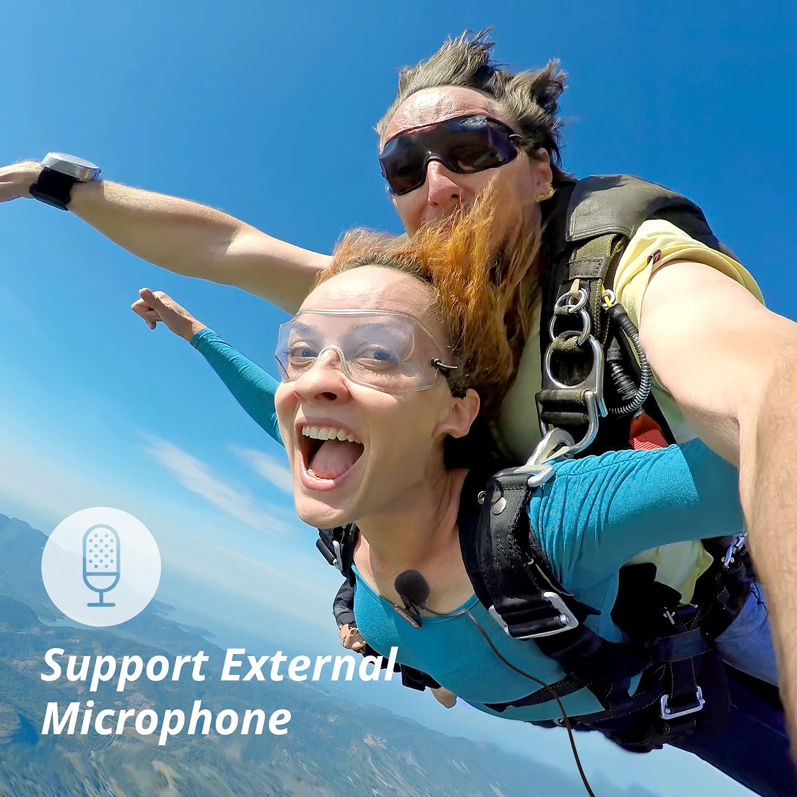 AKASO Brave 4 Pro Action Cam 4K30FPS 20MP mit Schwimmender Handgriff und Tasche 40M Unterwasserkamera Ultra HD Touchscreen 170 ° Weitwinkel, EIS Stabilisierung, 5X Zoom, 2.4G Fernbedienung und 2 Akkus