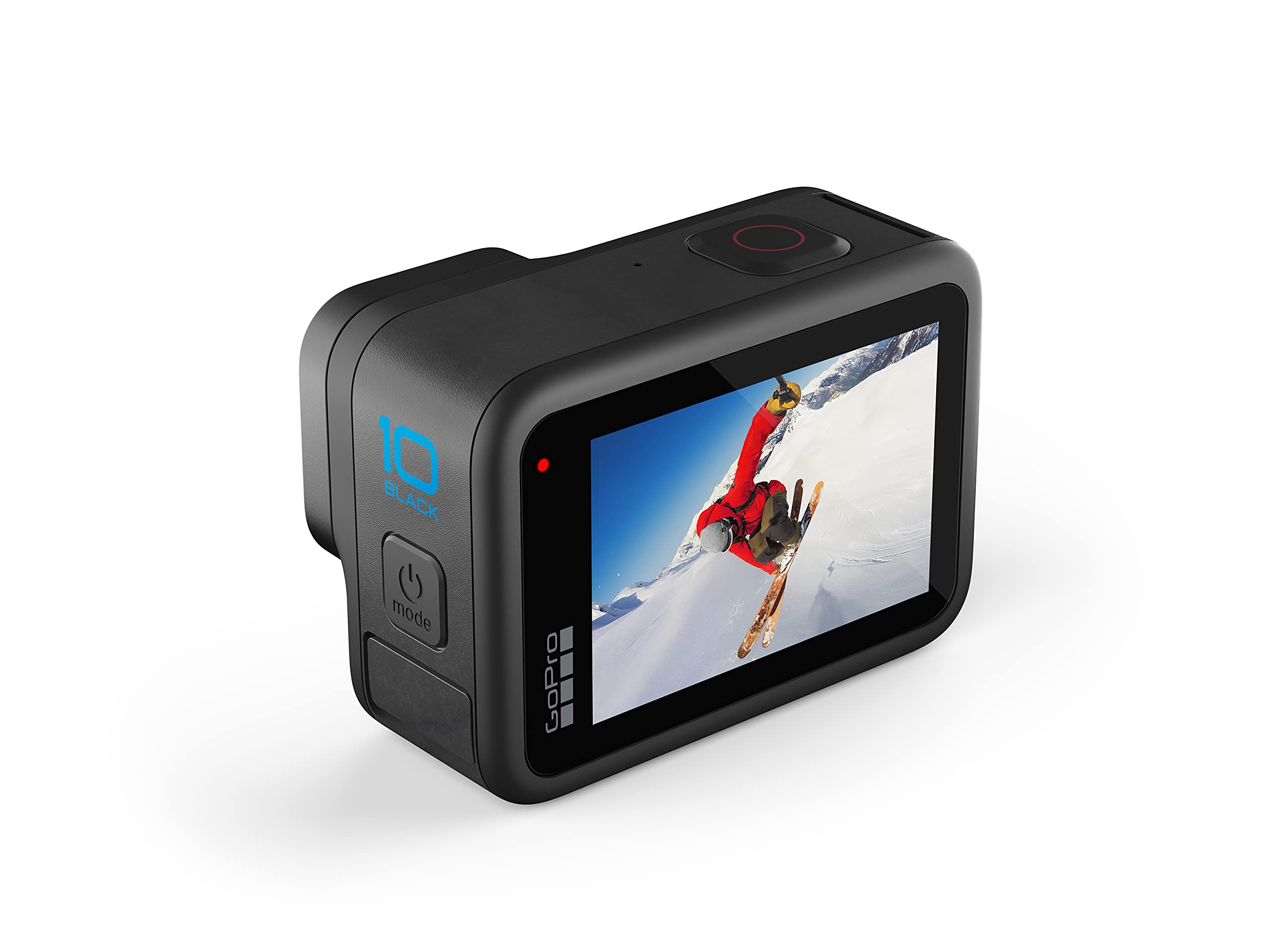 GoPro HERO10 Schwarze wasserdichte Actionkamera mit Front-LCD und Touch-RĂĽckseite, 5,3K60 Ultra HD-Video, 23 MP Fotos, 1080p Live-Streaming, Webcam, Stabilisierung