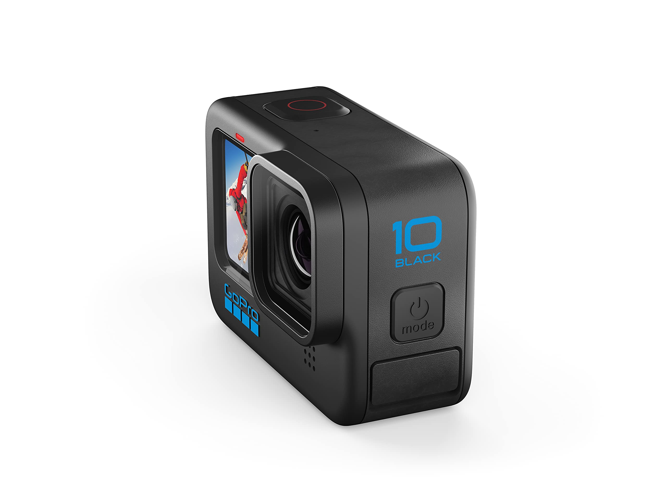 GoPro HERO10 Schwarze wasserdichte Actionkamera mit Front-LCD und Touch-RĂĽckseite, 5,3K60 Ultra HD-Video, 23 MP Fotos, 1080p Live-Streaming, Webcam, Stabilisierung