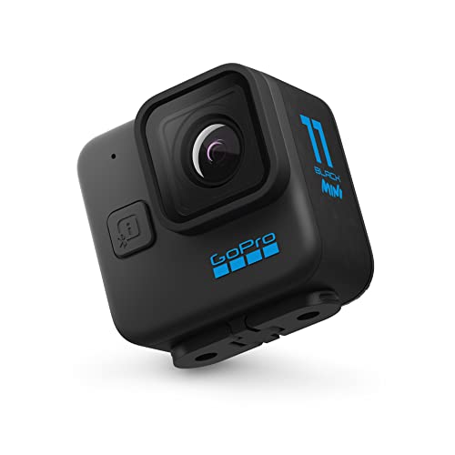 GoPro HERO11 Mini - Kompakte, wasserdichte Action-Kamera mit 5,3K60 Ultra HD-Video, 24,7 MP Einzelbildern, 1/1,9-Zoll-Bildsensor, Live-Streaming, Stabilisierung, Black