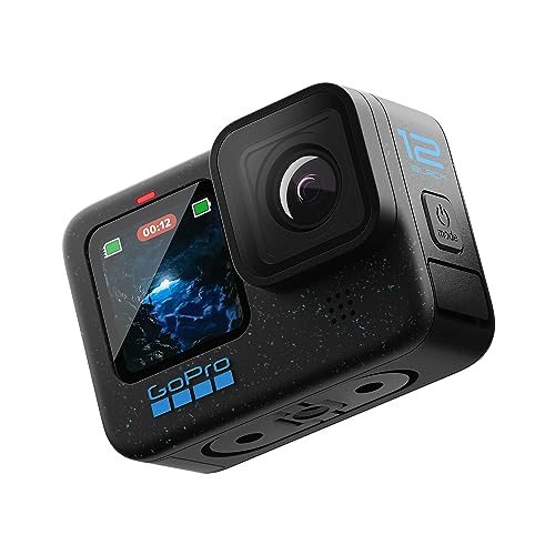 GoPro HERO12 Black – wasserdichte Action-Kamera mit 5,3K60 Ultra HD-Video, 27 MP Fotos, HDR, 1/1,9-Zoll-Bildsensor, Live-Streaming, Webcam, Stabilisierung
