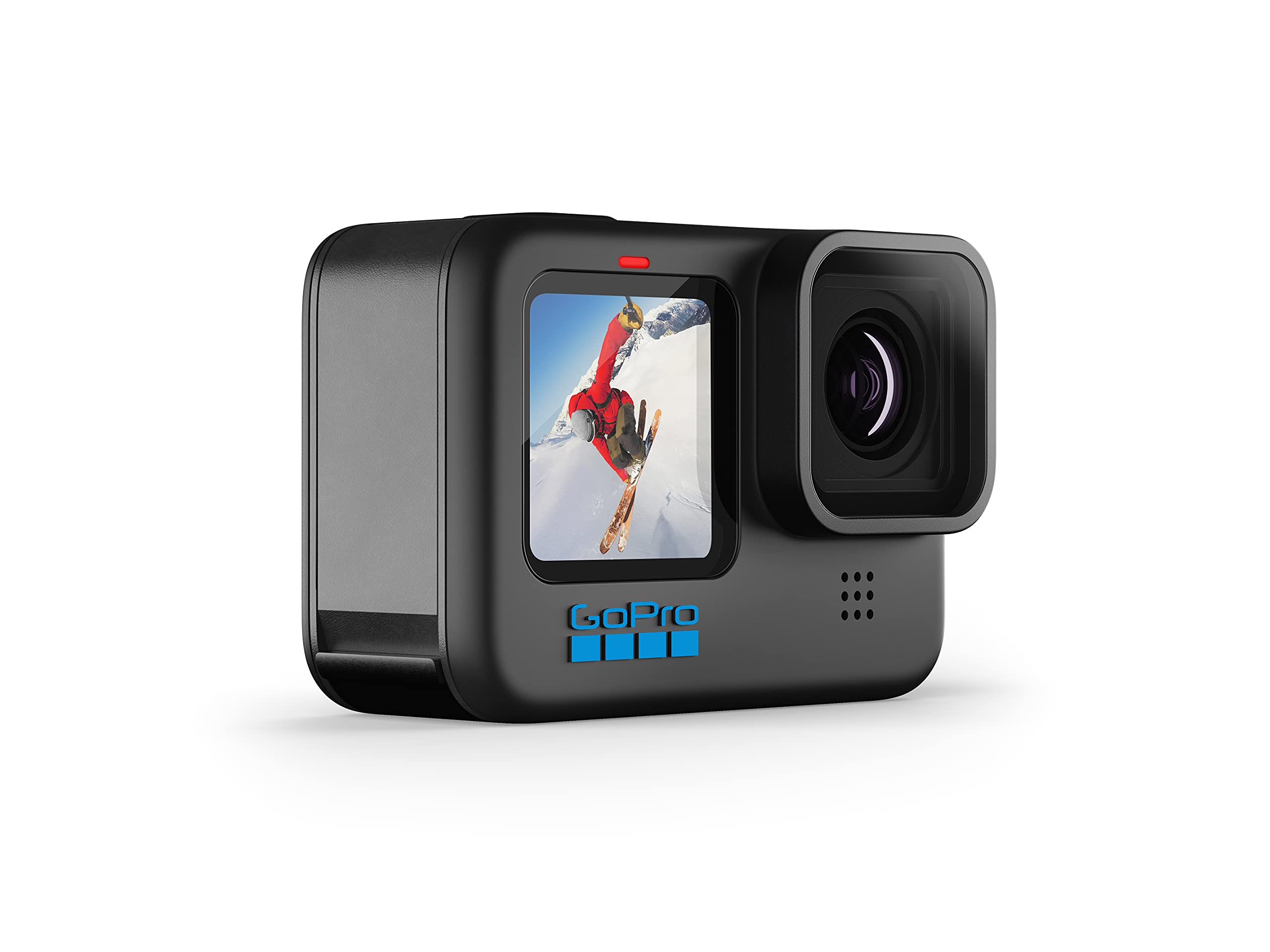 GoPro HERO10 Schwarze wasserdichte Actionkamera mit Front-LCD und Touch-Rückseite, 5,3K60 Ultra HD-Video, 23 MP Fotos, 1080p Live-Streaming, Webcam, Stabilisierung